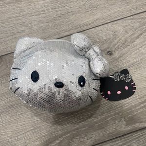 Hello Kitty Purse (silver glitter with chain)